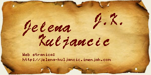 Jelena Kuljančić vizit kartica